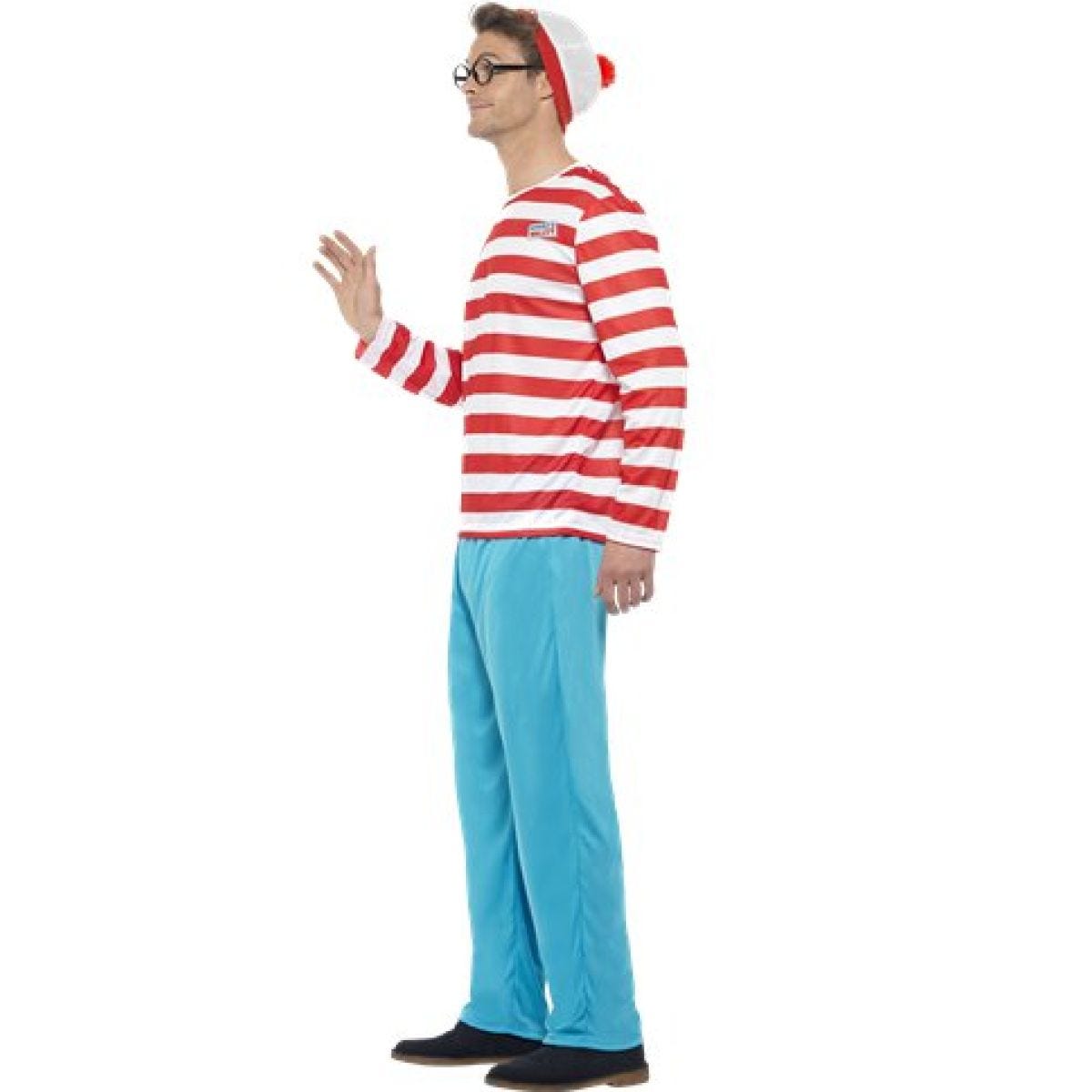 Where&apos;s Wally Mens Costume - Adult Costume