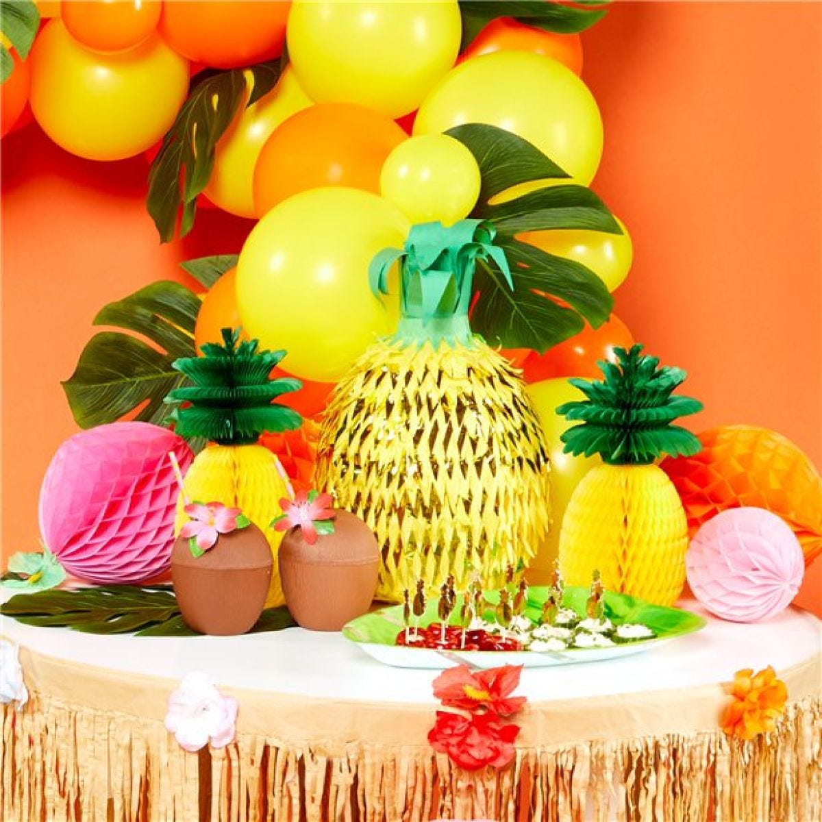 Pineapple Honeycomb Table Centrepiece - 30cm