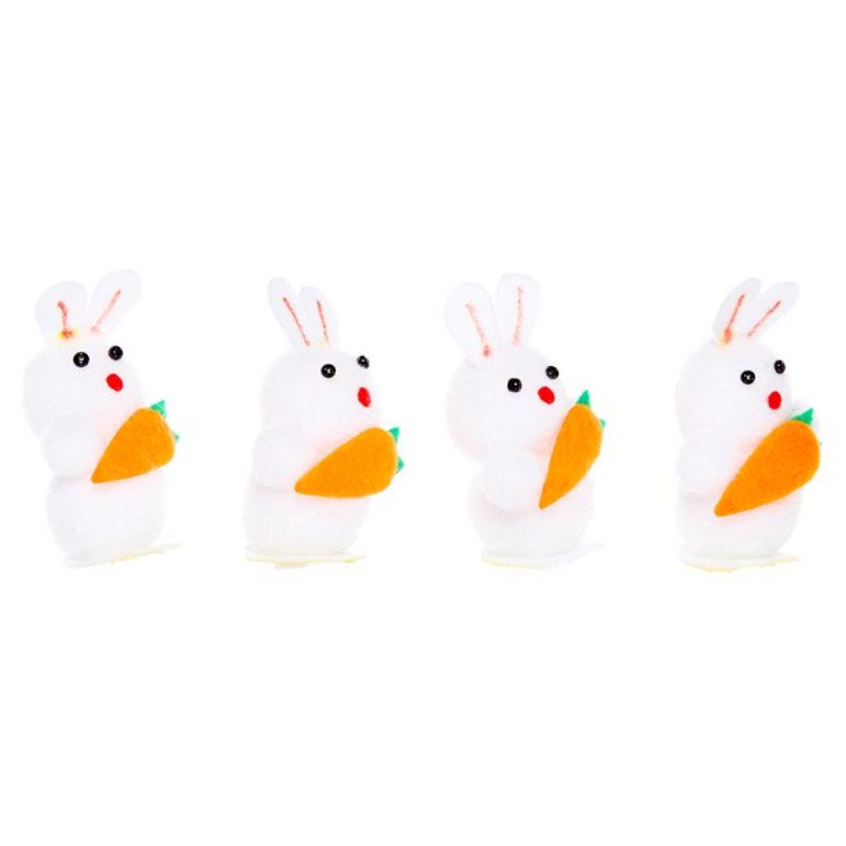 Mini Easter Bunnies with Carrots (4pk)