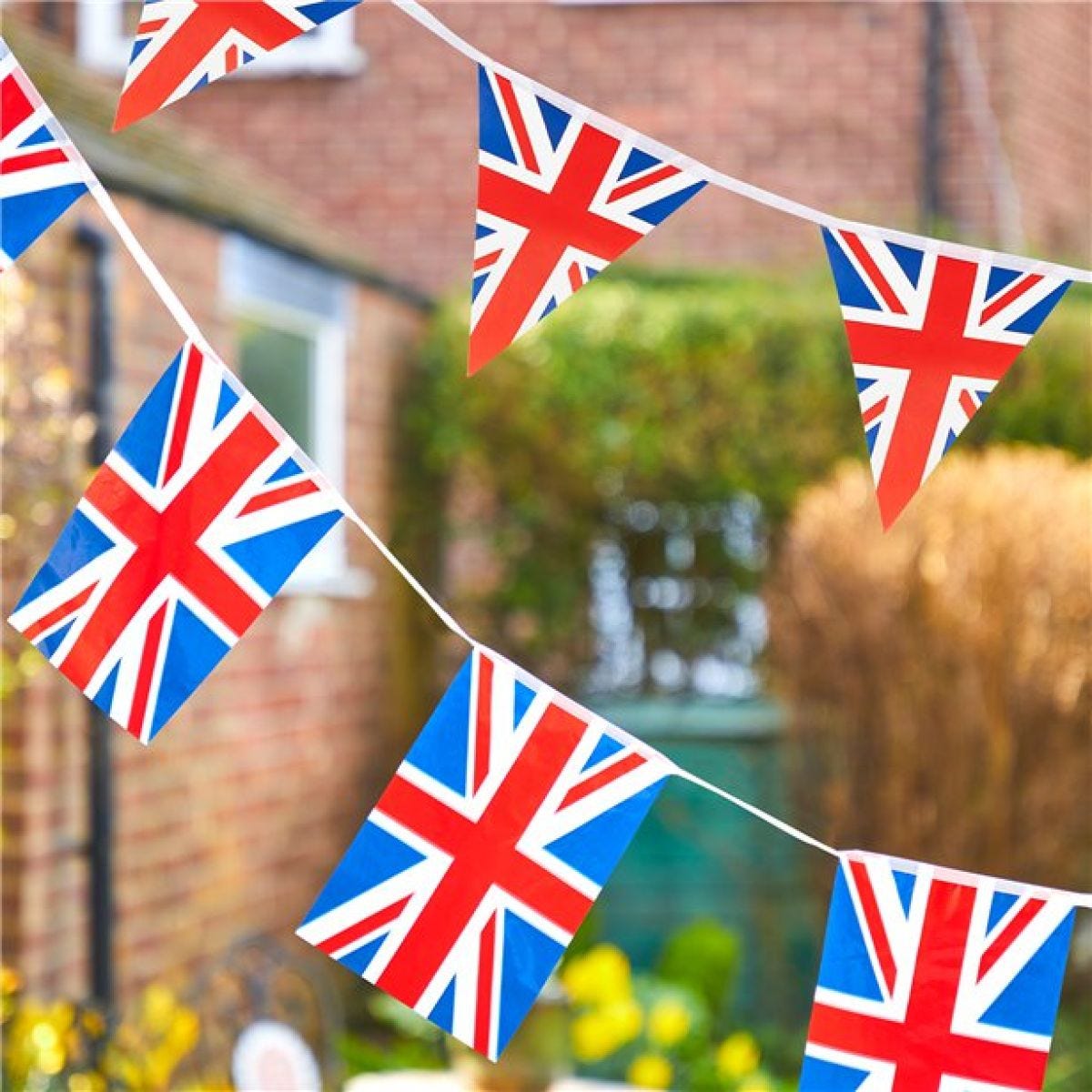 Union Jack Pennant Paper Bunting - 10m