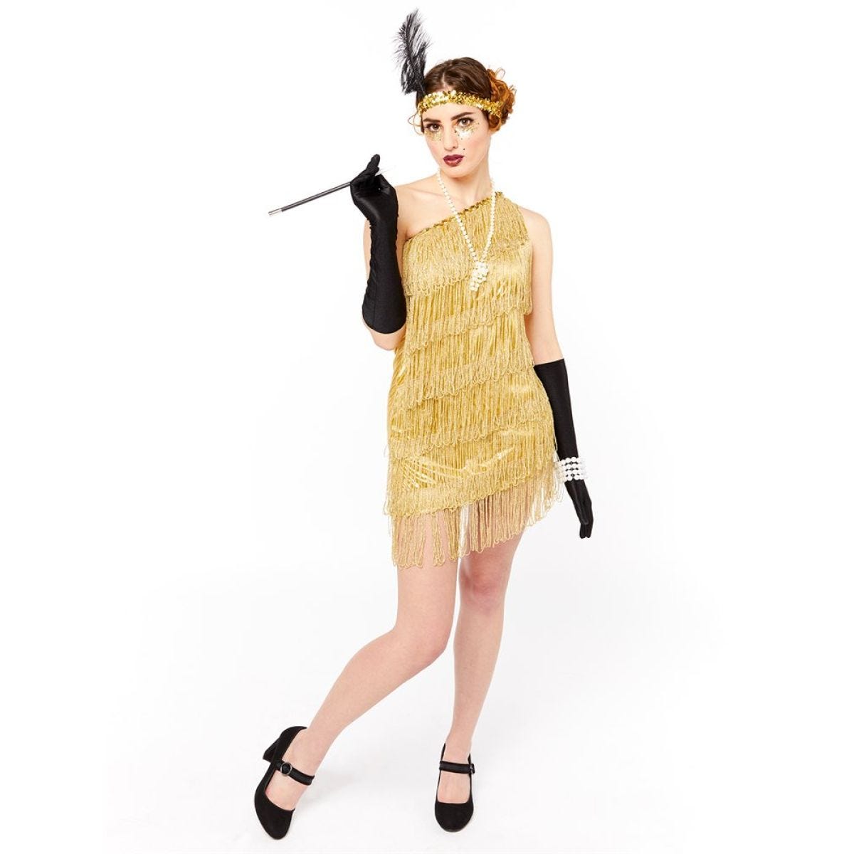 Gold Flapper Dress - Adult Costume