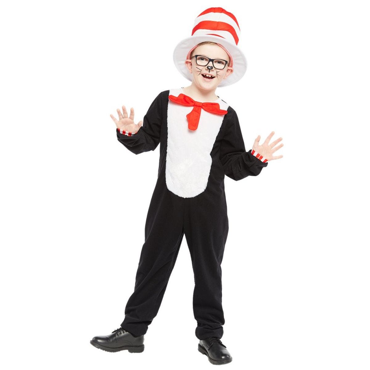 Dr Seuss Cat in the Hat Jumpsuit - Child and Teen Costume