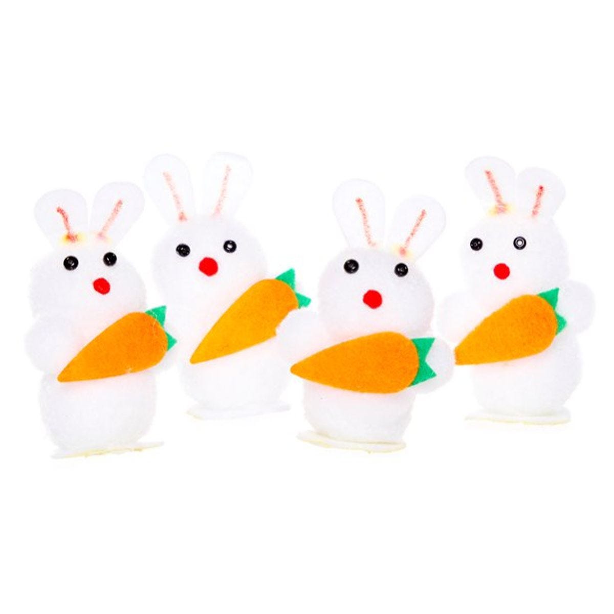 Mini Easter Bunnies with Carrots (4pk)