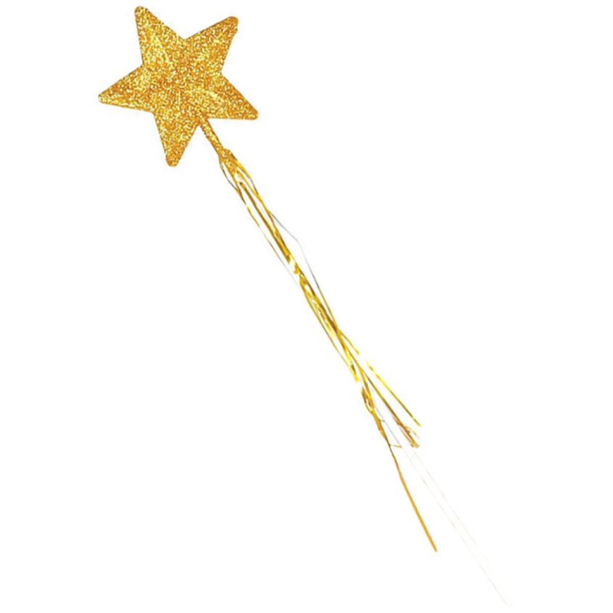 Gold Glitter Star Wand