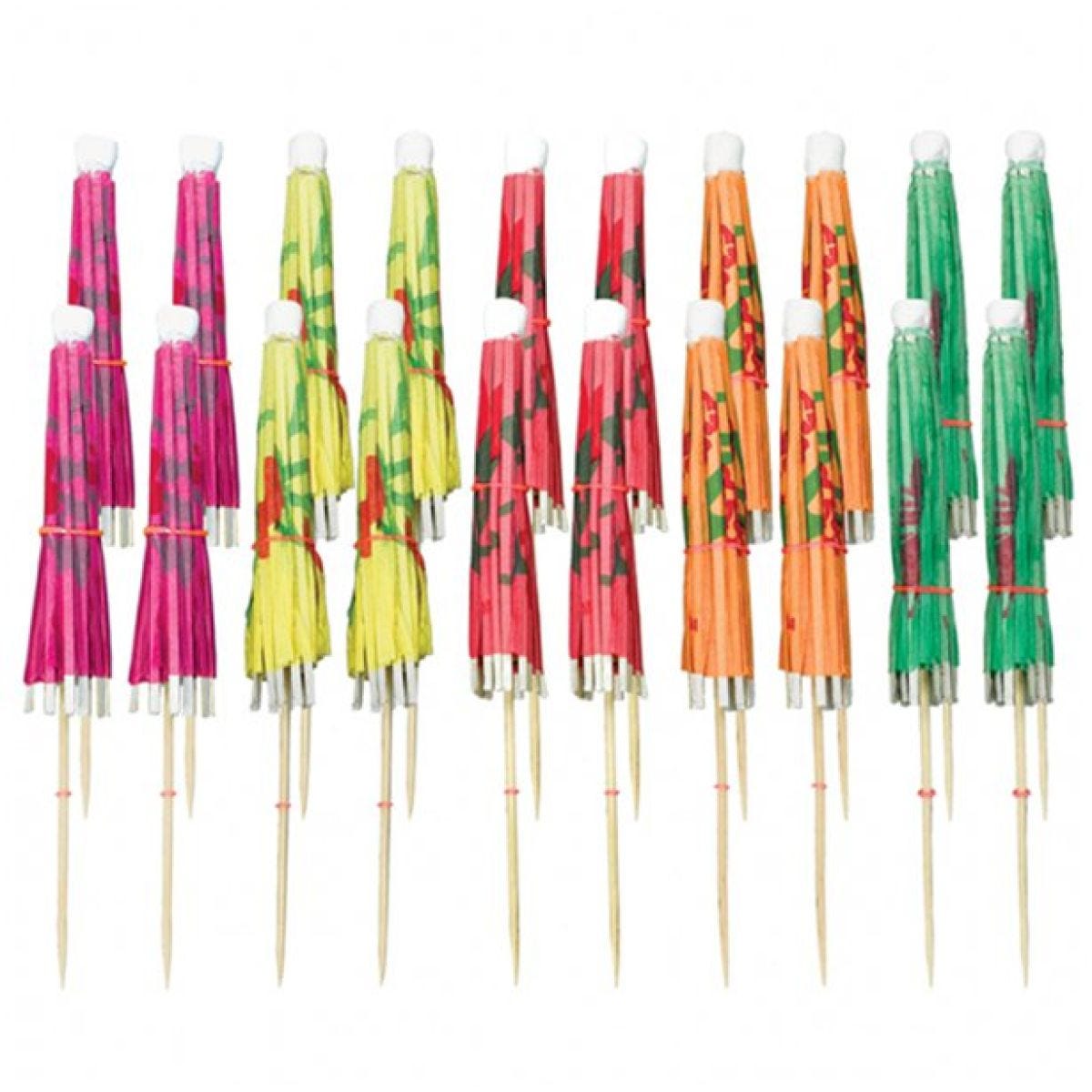 Cocktail Umbrella Picks Assortment - 10cm (20pk)