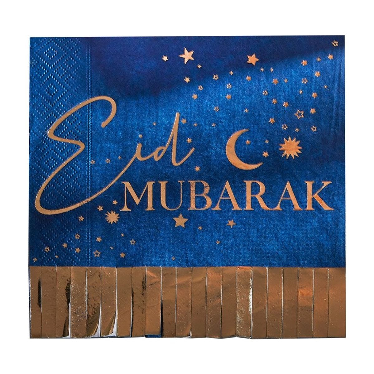 EID Gold Fringe Paper Napkins (16pk)