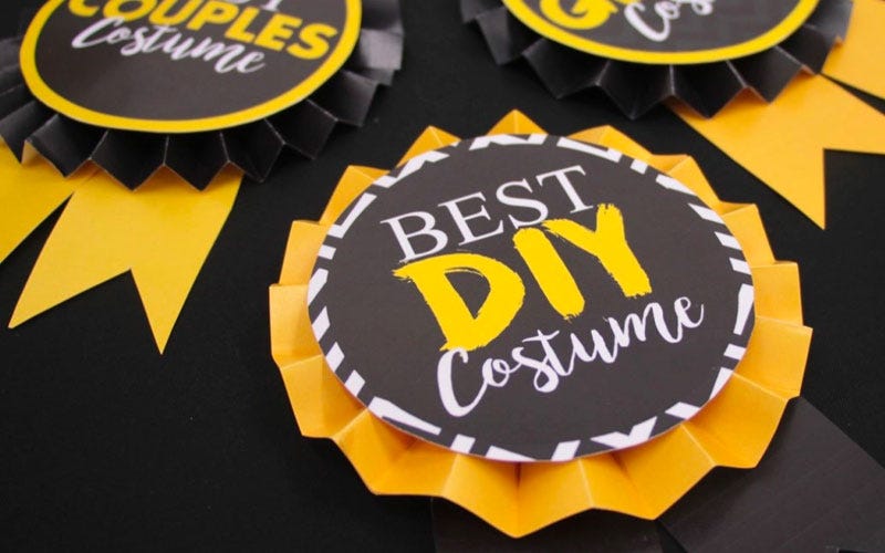 DIY Halloween Costume Competition Rosettes